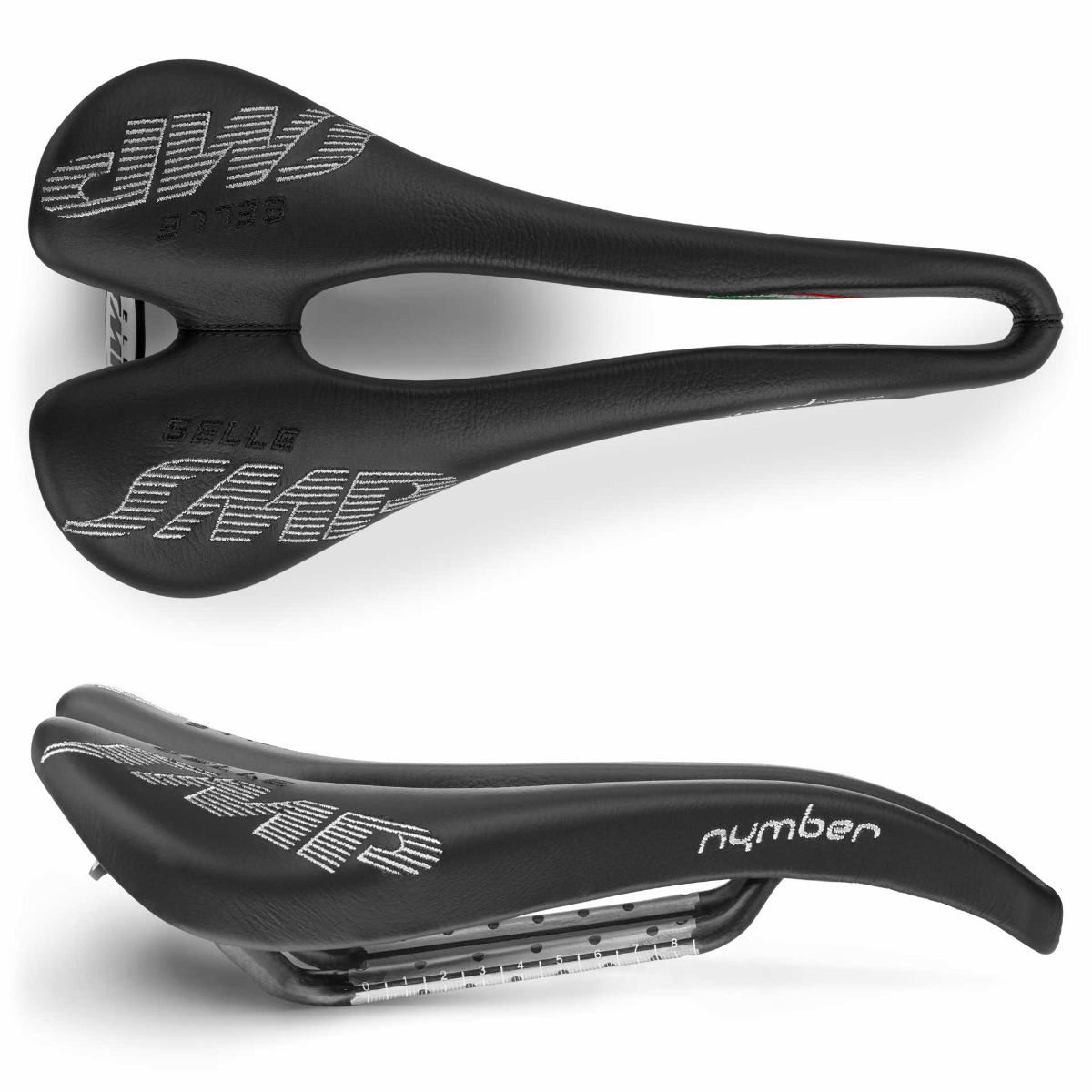 NYMBER - Slightly padded saddle for road and Mountain Bike